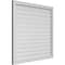 Ekena Millwork Vertical Surface Mount PVC Gable Vent: Functional, w/ 2"W x 1-1/2"P Brickmould Frame, 42"W x 40"H GVPVE42X4002SF - alternate 4